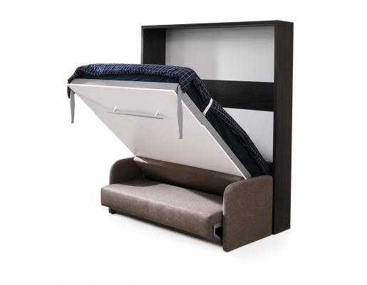 Schrank Bett mit Sofa Polster Wand Schränke Schlaf Bett klapp Möbel + Couch Neu