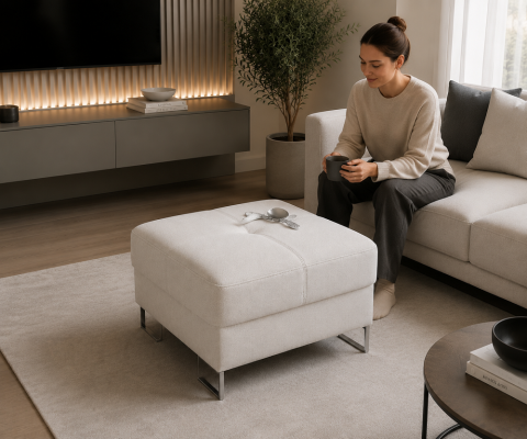 Polster Modern Textil Stoff Sofas Dreisitzer Sofa 3 Sitzer Bettfunktion Design