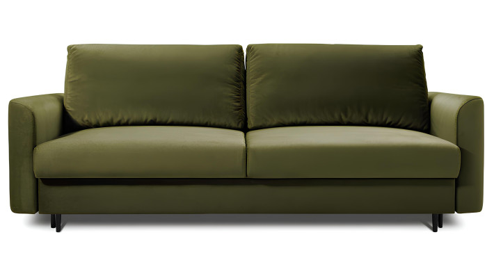 Sofa 3+3 místa s funkcí postele Design Tkanina Růžová