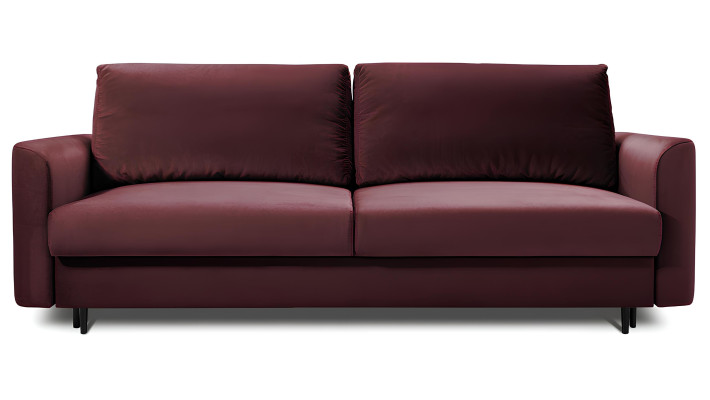Sofa 3+3 místa s funkcí postele Design Tkanina Růžová
