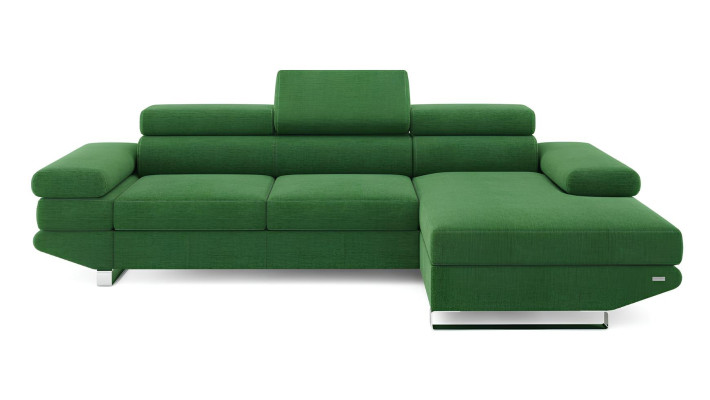 Designový rohový gauč z látky ve tvaru L