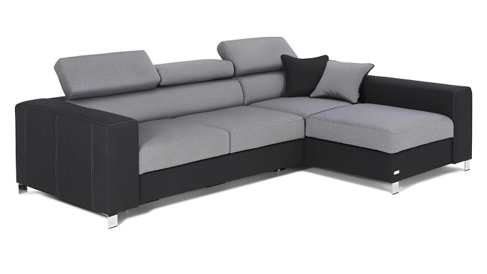Rohová sedačka ve tvaru L Design Sofa Křeslo Moderní Funkce postele