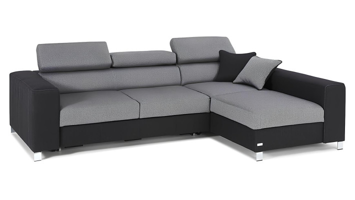 Rohová sedačka ve tvaru L Design Sofa Křeslo Moderní Funkce postele
