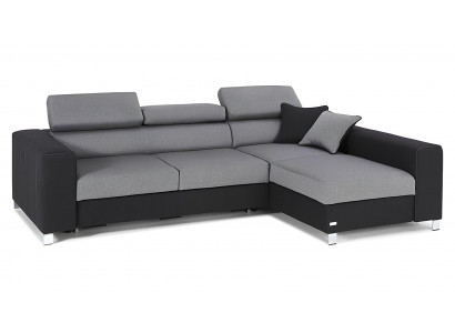 Rohová sedačka ve tvaru L Design Sofa Křeslo Moderní Funkce postele
