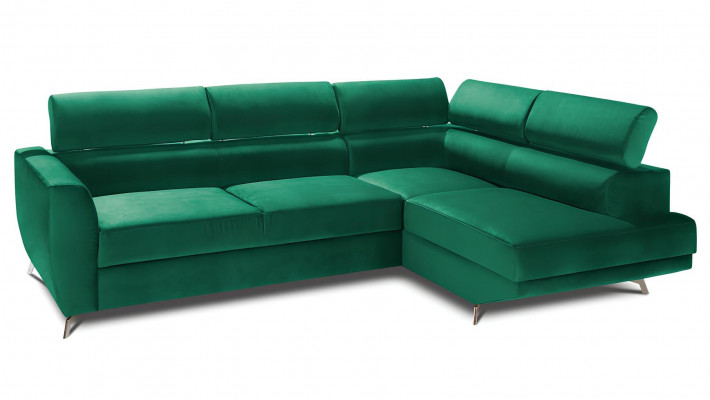 Rohová pohovka ve tvaru L Design Sofa Křeslo Nové s úložným prostorem a funkcí postele