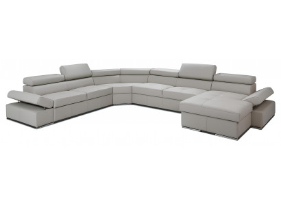 XXL rohová pohovka designový projekt sada pohovek 100% ITALSKÁ KŮŽE