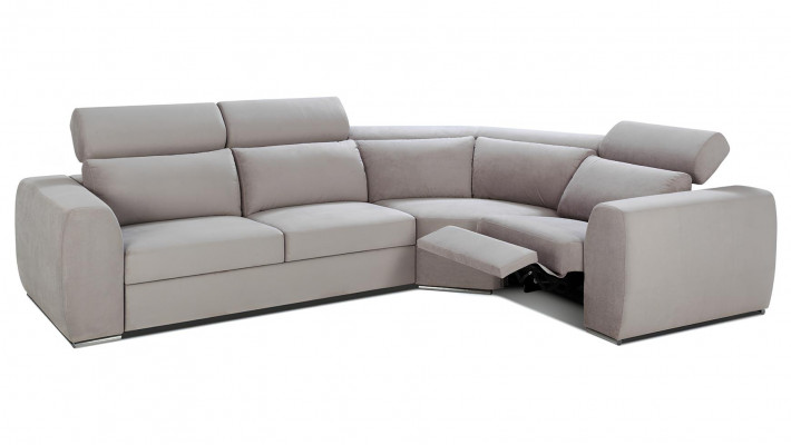 Moderní rohová pohovka z látky ve tvaru L