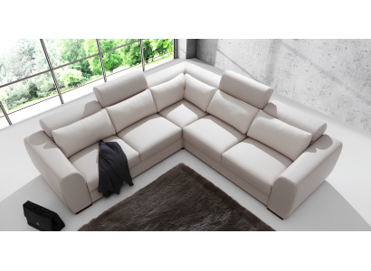 Rohová sedačka do Wohnzimmer Zimmer, pohovka, křeslo, kožené, design, relax, multifunkční, tvar L