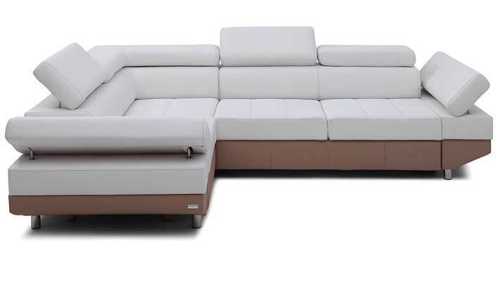 Moderní rohová pohovka s krajinným designem, roh, sada, čalouněná, 100% kůže