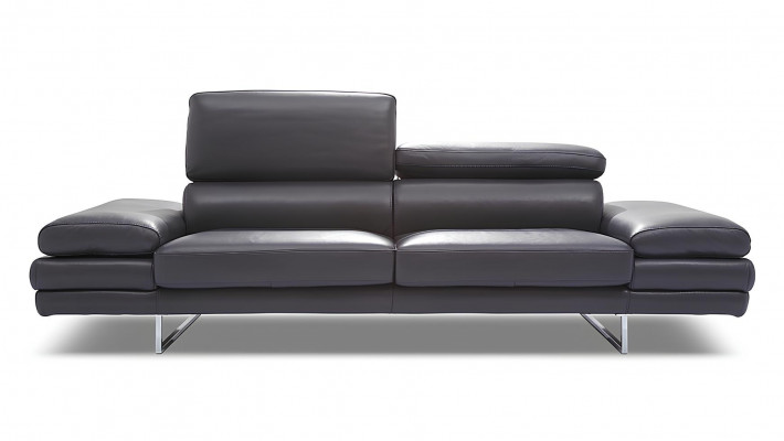 Sofa pro 2 osoby z 100% italské kůže moderní design černá