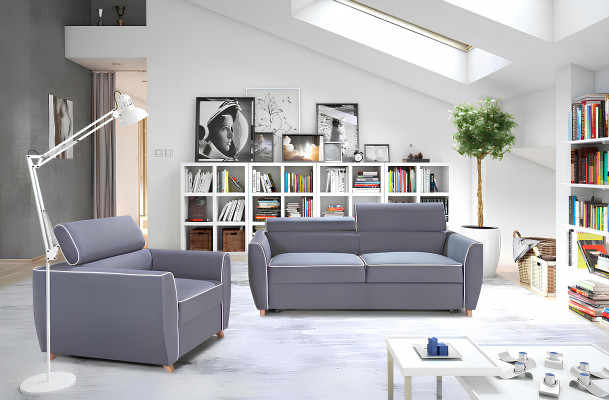 Designový křeslo potažené látkou 1-místné lounge klub televizní