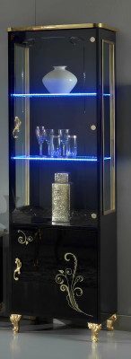 Komoda Witražová Komody Witraže Šatník Lesklý Nový Černý