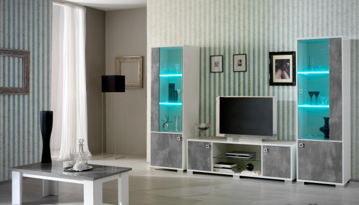Skříň s vitráží Design LED Nová
