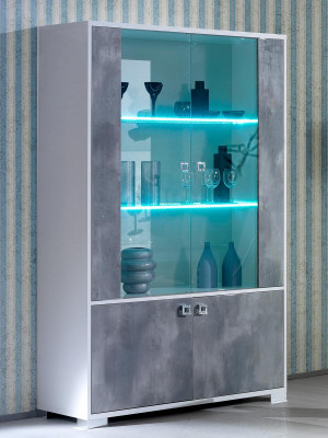 Skříň s vitráží Design LED Nová