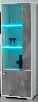 Sada nábytku s dvojitým vitrínou, konzolí, RTV stolkem, skleněným vitrínovým nábytkem do obývacího pokoje