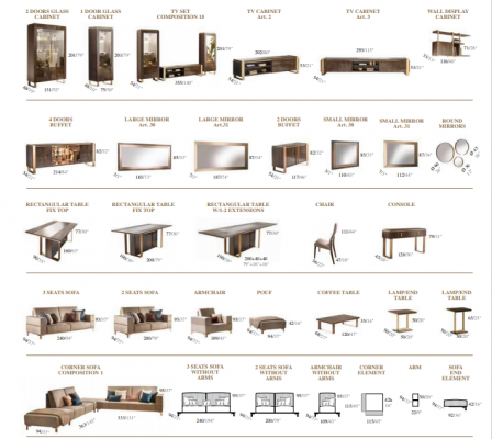 Sada pohovek 3+1+1 moderní čalouněné křesla