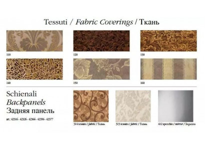 Sada klasických židlí s designovým polstrováním 4x barokní dřevo