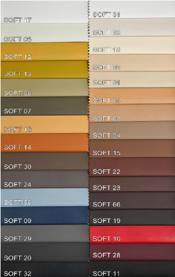 Černá kožená pohovka s moderním designem