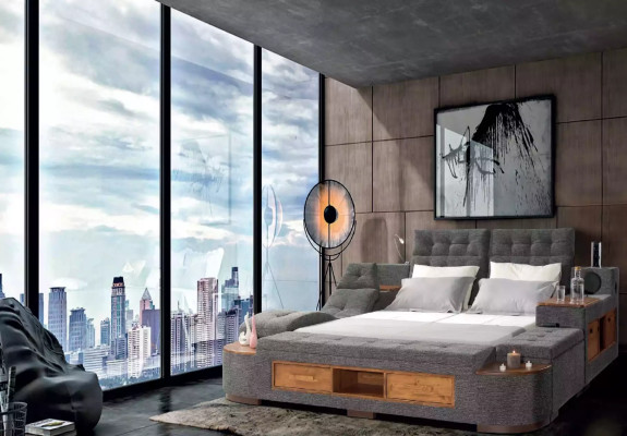 Víceúčelová manželská postel moderní konstrukce 180x200cm nové hotelové