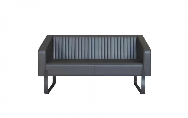 Design pohovka 3-místná Sofa Křeslo Dřevo Tkanina Šedá