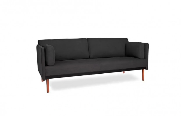 Designová trojmístná pohovka 3 místa židle pohovky design dřevo tkanina