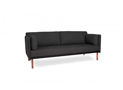 Designová trojmístná pohovka 3 místa židle pohovky design dřevo tkanina