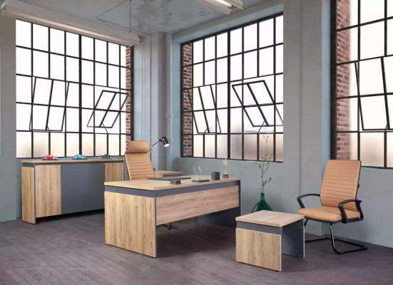 Konferenční stolek, boční stůl, kancelář, pracovní Zimmer, design, hnědý