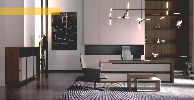 Luxusní dřevěný stůl hnědý designový Möbel nový