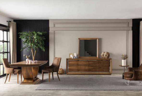 Luxusní čalouněné křeslo loftového designu hnědé kožené křeslo do kuchyně