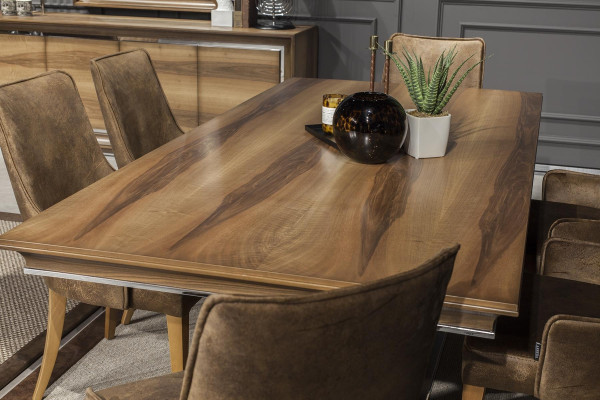 Luxusní jídelní stůl 207x101cm Elegantní jídelní stůl Dřevěný stůl Möbel
