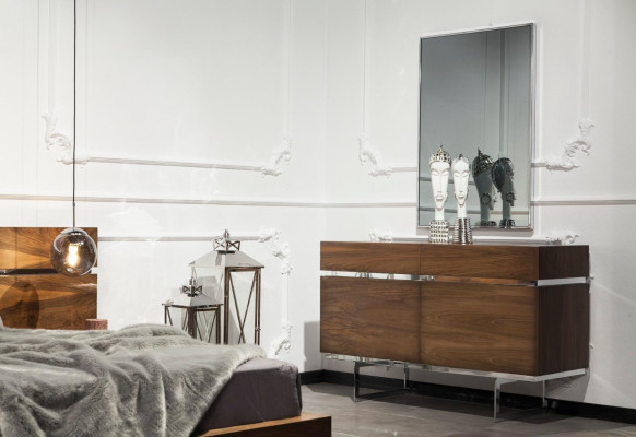 Luxusní ložnicový Möbel, komoda, skříň, noční stolky, zrcadlo 6 kusů