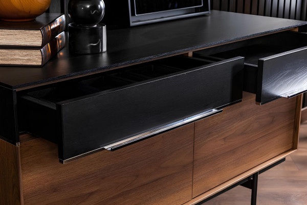 Komoda + zrcadlo s úložným prostorem 2 kusy v sadě