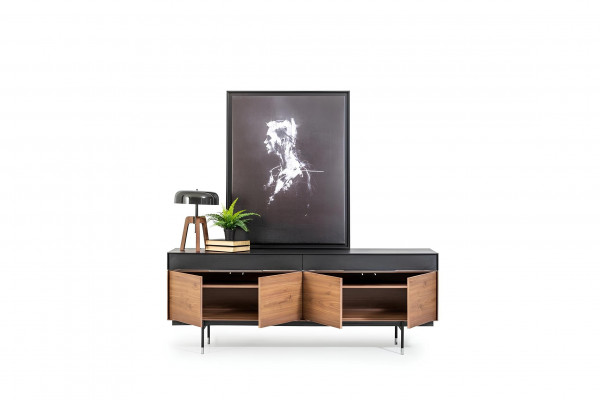 Komoda Sideboard Armadio Credenza Comodini Armadi 208cm Mobili Legno