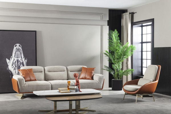 Sada konferenčních stolků 2x luxusní mobilní stolky do Wohnzimmer Zimmer, dřevěný stůl 2 ks.