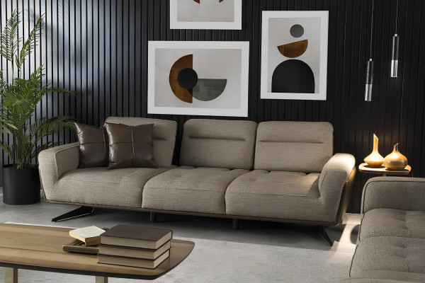 Velký a útulný rohový gauč 260cm Tkanina Wohnzimmer