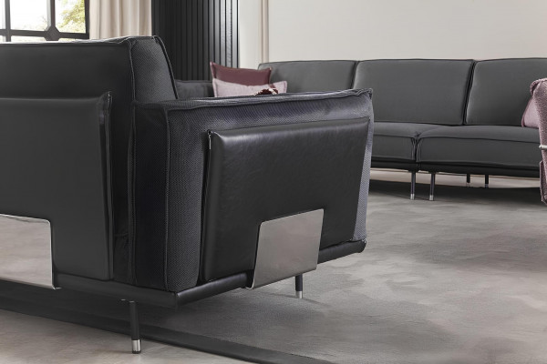 Sofa 3+1 místná v šedém moderním nábytku italské vybavení