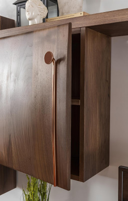 Mobilní RTV skříňka set Marrone Legno police