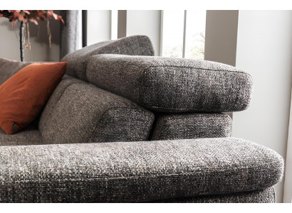 Luxusní moderní šedé kožené křeslo