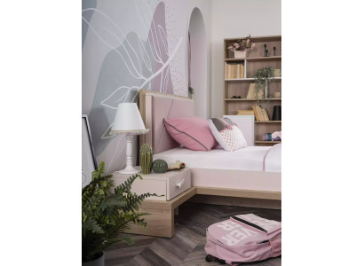 Sada nábytku pro děti postýlka dětský Zimmer růžová 8 kusů