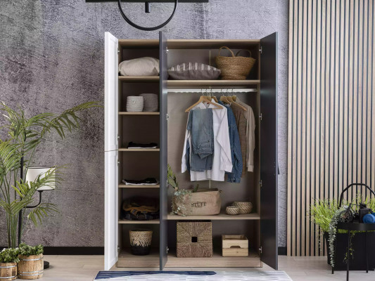 Sada dětského nábytku postel do šedého Zimmer 10 kusů