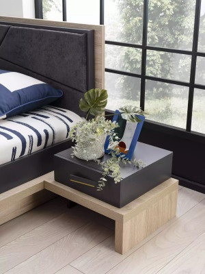 Möbel do dětského Zimmer Dětská postel Sada 4 kusů šedá