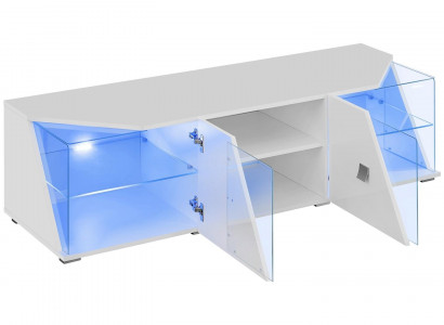 Moderní bílý mobilní TV set