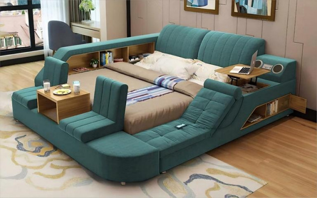 Moderne multifunktionale Bett mit komfortablem Design