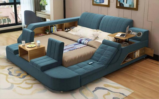 Moderne multifunktionale Bett mit komfortablem Design
