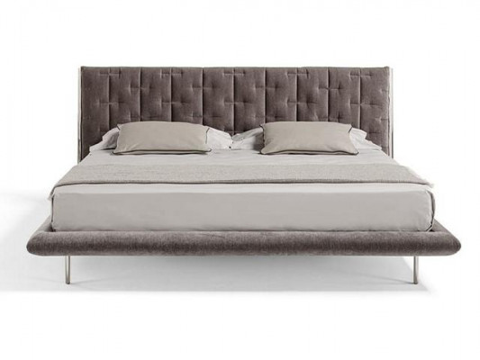 Moderne graue gepolsterte Bett – elegantes Luxus-Bett