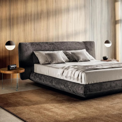 Modernes gepolstertes Bett im luxuriösen Stil