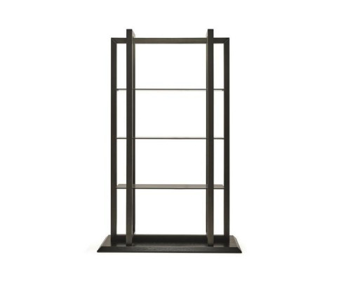 Braunes Holzregal im eleganten Design