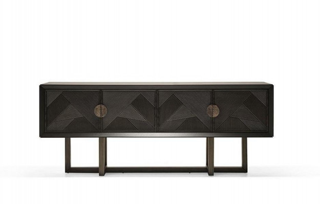 Elegantes braunes Holz TV-Lowboard modern und funktional