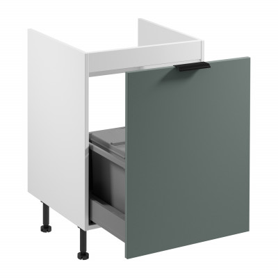 Bílá skříňka na třídění odpadu do kuchyně