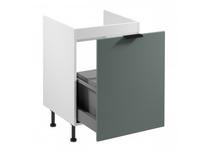 Bílá skříňka na třídění odpadu do kuchyně